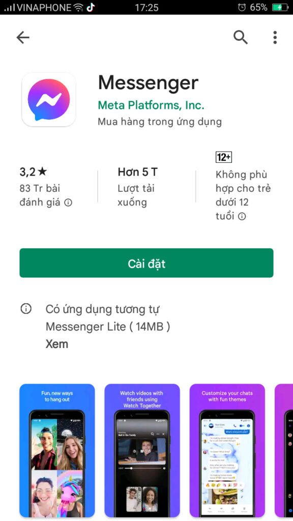Messenger là gì? Cách tải và sử dụng Messenger mới nhất 2024 9 Cài đặt Messenger trên điện thoại